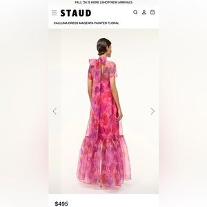 Staud Calluna Dress Magenta Size M